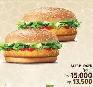 Promo Harga Burger Beef  - LotteMart