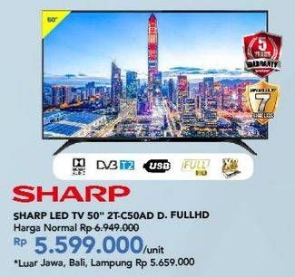 Promo Harga Sharp 2T-C50AD1i 50 Inch Full-HD TV   - Carrefour