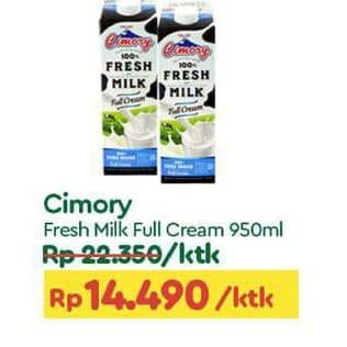Promo Harga Cimory Fresh Milk Full Cream 950 ml - TIP TOP