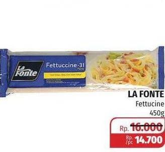 Promo Harga LA FONTE Fettuccine 450 gr - Lotte Grosir