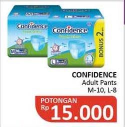 Promo Harga Confidence Adult Diapers Pants M10+2, L8+2 10 pcs - Alfamidi