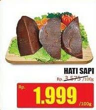 Promo Harga Beef Liver (Hati Sapi) per 100 gr - Hari Hari