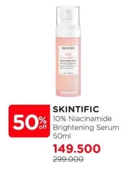 Promo Harga Skintific 10% Niacinamide Bright Serum 50 ml - Watsons