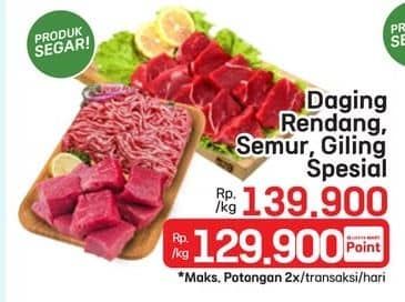 Promo Harga Daging Rendang/Semur/Giling  - LotteMart