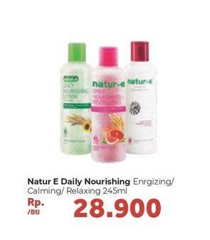 Promo Harga NATUR-E Hand Body Lotion Daily Nourishing Energizing, Calming, Relaxing 245 ml - Carrefour