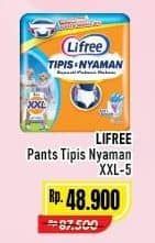 Promo Harga Lifree Popok Celana Tipis & Nyaman Bergerak XXL5 5 pcs - Alfamart