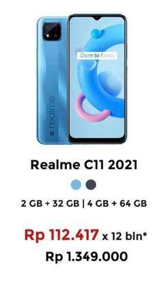 Promo Harga REALME C11 2021 2GB + 32GB, 4GB + 64GB  - Erafone