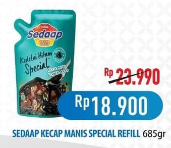 Promo Harga Sedaap Kecap Manis Kedelai Hitam Special 685 ml - Hypermart
