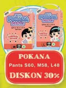 Promo Harga Pokana Baby Pants M58, S60, L48 48 pcs - Yogya