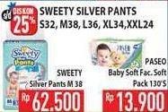 Promo Harga Sweety Silver Pants M38 38 pcs - Hypermart