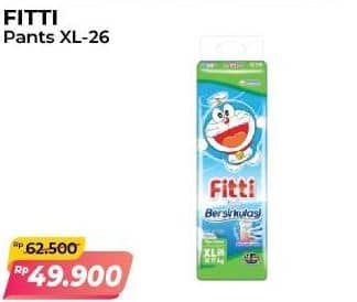 Promo Harga Fitti Pants XL26 26 pcs - Alfamart