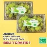 Promo Harga Anggur Shine Muscat Green Seedless  - Yogya