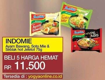 Promo Harga Ayam Bawang/ Soto Mie/ Seblak Hot Jeletot 75g  - Yogya