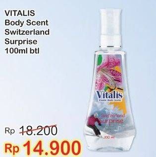 Promo Harga VITALIS Body Scent Switzerland Surprise 100 ml - Indomaret