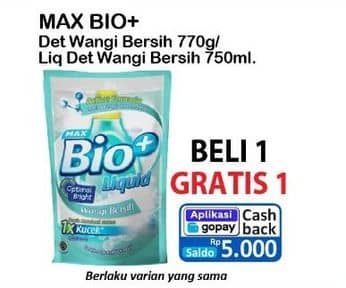 Promo Harga Max Bio+ Detergent Powder/Liquid  - Alfamart
