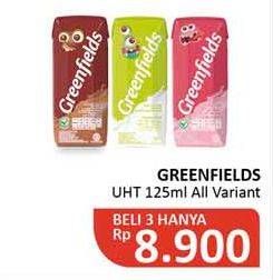 Promo Harga GREENFIELDS UHT All Variants 125 ml - Alfamidi