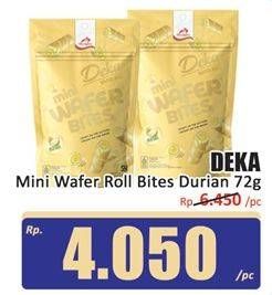 Promo Harga Dua Kelinci Deka Mini Wafer Bites Durian 80 gr - Hari Hari