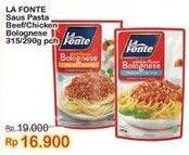 Promo Harga La Fonte Saus Pasta Bolognese, Chicken Flavour Bolognese 290 gr - Indomaret