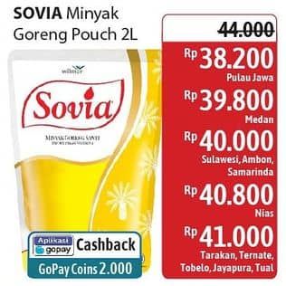 Promo Harga Sovia Minyak Goreng 2000 ml - Alfamidi