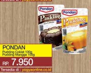 Promo Harga Pondan Pudding Flan Cokelat, Mangga 100 gr - Yogya