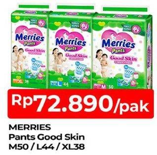 Promo Harga MERRIES Pants Good Skin M50, L44, XL38 38 pcs - TIP TOP