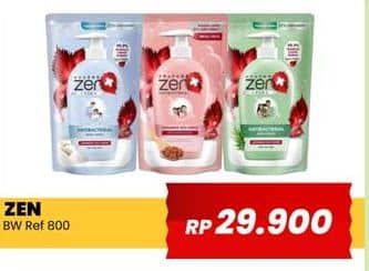 Promo Harga ZEN Anti Bacterial Body Wash 800 ml - Yogya