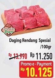 Promo Harga Daging Rendang Sapi Spesial per 100 gr - Hypermart