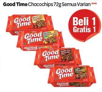 Promo Harga GOOD TIME Cookies Chocochips All Variants 72 gr - Carrefour