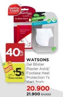 Promo Harga Watsons Gel Blister Plester ASTD/Footase Heel Protection  - Watsons