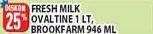 Promo Harga Ovaltine, Brookfarm Fresh Milk  - Hypermart