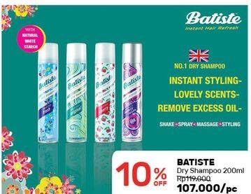 Promo Harga BATISTE Dry Shampoo 200 ml - Guardian