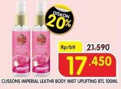 Promo Harga CUSSONS IMPERIAL LEATHER Body Mist Uplifing Ch 100 ml - Superindo