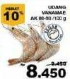 Promo Harga Udang Vanamae AK 80-90 per 100 gr - Giant