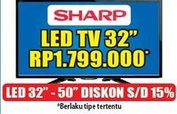 Promo Harga SHARP LED TV 32