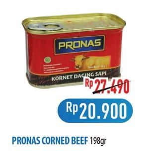 Promo Harga Pronas Corned Beef Regular 198 gr - Hypermart