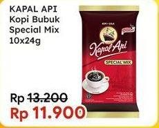 Promo Harga Kapal Api Kopi Bubuk Special Mix per 10 sachet 25 gr - Indomaret