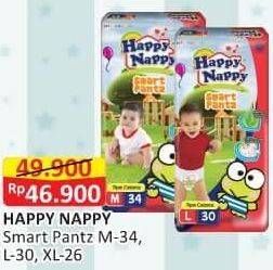 Promo Harga Happy Nappy Smart Pantz Diaper M34, XL26, L30 26 pcs - Alfamart