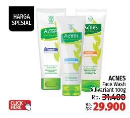 Promo Harga Acnes Facial Wash All Variants 100 gr - LotteMart