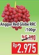 Promo Harga Anggur Red Globe RRC per 100 gr - Hypermart