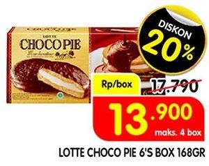 Promo Harga LOTTE Chocopie Marshmallow per 6 pcs 28 gr - Superindo