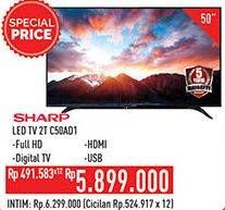 Promo Harga SHARP 2T-C50AD1i Full-HD 50"  - Hypermart