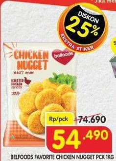 Promo Harga BELFOODS Nugget Chicken Nugget 1000 gr - Superindo
