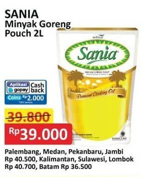 Promo Harga Sania Minyak Goreng 2000 ml - Alfamart