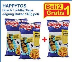 Promo Harga HAPPY TOS Tortilla Chips per 2 pouch 140 gr - Indomaret