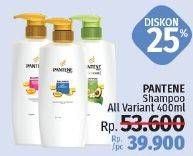 Promo Harga PANTENE Shampoo All Variants 400 ml - LotteMart