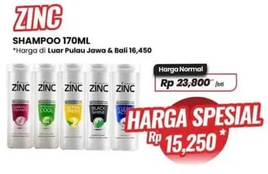 Promo Harga Zinc Shampoo All Variants 170 ml - Carrefour
