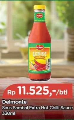 Promo Harga Del Monte Sauce Extra Hot Chilli 340 ml - TIP TOP