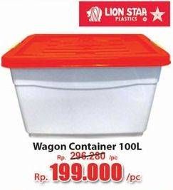 Promo Harga Lion Star Wagon Container 100000 ml - Hari Hari