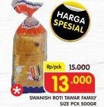 Promo Harga SWANISH Roti Tawar Family Size 500 gr - Superindo