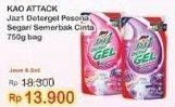 Promo Harga ATTACK Jaz1 DeterGel Kecuali Pesona Segar, Kecuali Semerbak Cinta 750 ml - Indomaret